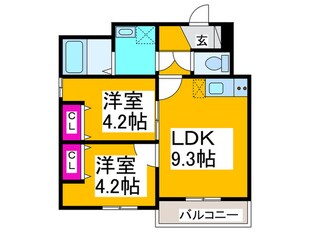 仮)堺市東区南野田AP　A棟の物件間取画像